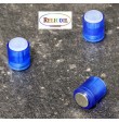 Aimant rond de tableau en Néodyne Bleu Translucide Diamètre 10 mm PAR 10