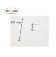 BRACELET PLASTIQUE BLANC POUR VIS DE RELIURE PAR  100