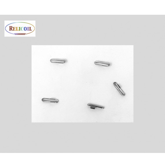 Fermoirs élastique boucle 9 x 4.4  x 5.5 mm nickel  par 1000