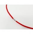 Élastique en boucle rouge avec embout métal 410 mm par 100