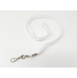 CORDON TOUR DE COU PORTE BADGE LANYARDS BLANC  PAR 100