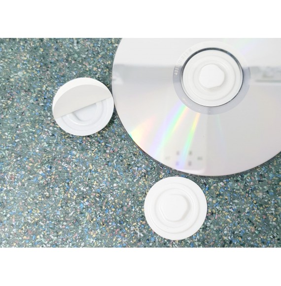 Porte-CD adhésif thermoformé transparent par 100  par 100