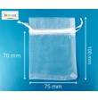 SACHET VOILE ORGANZA AVEC CORDON 75 x 100  MM PAR 50