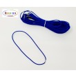 Élastique en boucle bleu avec embout métal 410 mm par 100